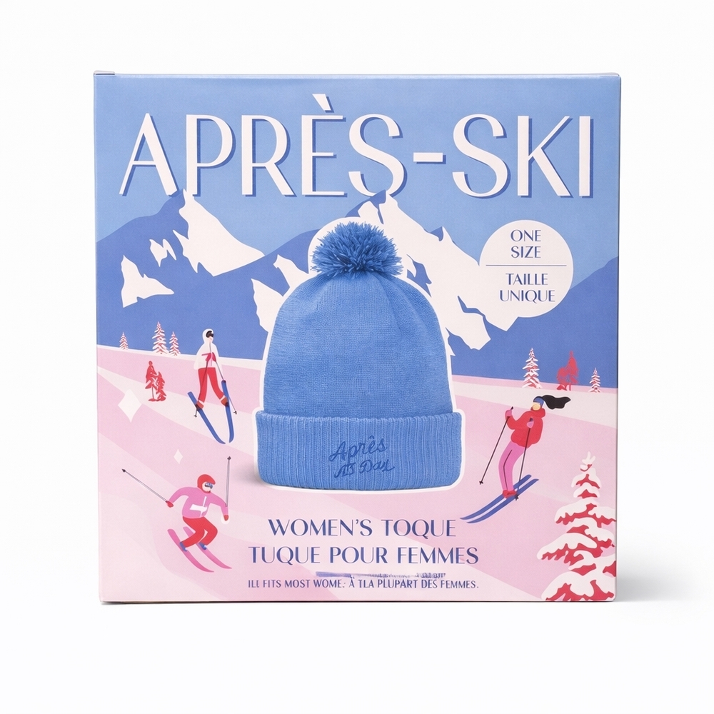 💜 (4 For $20) Après-Ski Women's Blue Toque